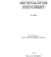 Archivalische Zeitschrift 97 (2021) (inbunden)