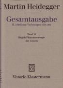Martin Heidegger, Hegels Phanomenologie Des Geistes (Wintersemester 1930/31) (inbunden)