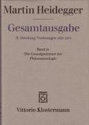 Martin Heidegger, Gesamtausgabe. II. Abteilung: Vorlesungen 1923-1928: Die Grundprobleme Der Phanomenologie (inbunden)