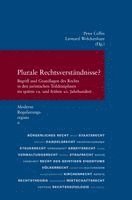 Plurale Rechtsverstandnisse?: Begriff Und Grundlagen Des Rechts in Den Juristischen Teildisziplinen Im Spaten 19. Und Fruhen 20. Jahrhundert (Moderne (h�ftad)