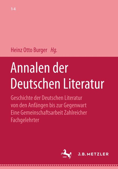 Annalen der deutschen Literatur (h�ftad)