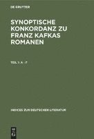 Synoptische Konkordanz Zu Franz Kafkas Romanen (inbunden)