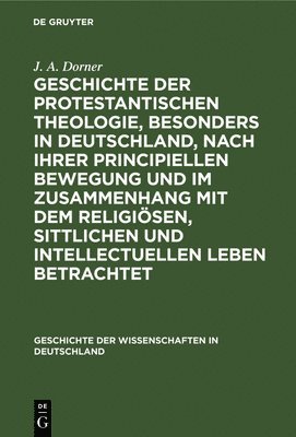 Geschichte Der Protestantischen Theologie, Besonders in Deutschland, Nach Ihrer Principiellen Bewegung Und Im Zusammenhang Mit Dem Religi�sen, Sittlichen Und Intellectuellen Leben Betrachtet (inbunden)