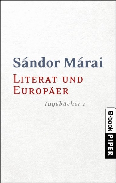 Literat und EuropÃ¿er (inbunden)