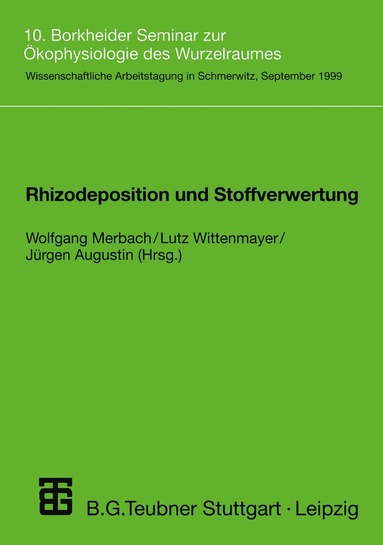 Rhizodeposition und Stoffverwertung (inbunden)