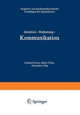 Intention - Bedeutung - Kommunikation (häftad)