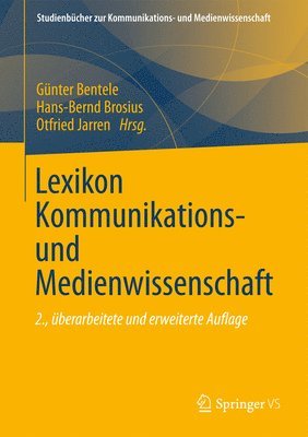 Lexikon Kommunikations- und Medienwissenschaft (inbunden)