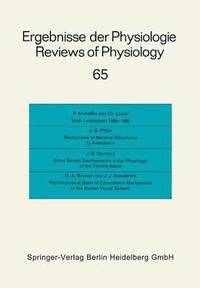 Ergebnisse der Physiologie / Reviews of Physiology (hftad)