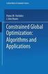 Constrained Global Optimization: Algorithms and Applications