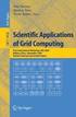 Scientific Applications of Grid Computing