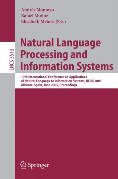 Natural Language Processing and Information Systems (e-bok)