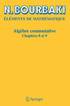 Algbre commutative