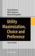 Utility Maximization, Choice and Preference