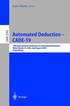 Automated Deduction - CADE-19
