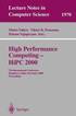 High Performance Computing - HiPC 2000
