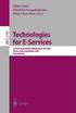 Technologies for E-Services