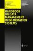 Handbook on Data Management in Information Systems