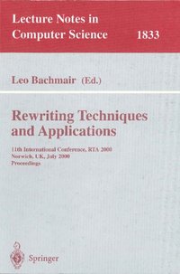 Rewriting Techniques and Applications (e-bok)