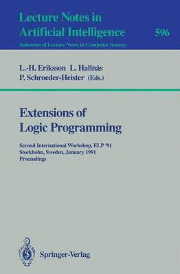 Extensions of Logic Programming (häftad)