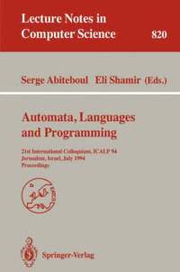 Automata, Languages, and Programming (häftad)