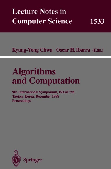 Algorithms and Computation (h�ftad)