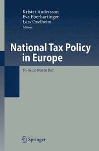 National Tax Policy in Europe (inbunden)