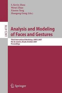 Analysis and Modeling of Faces and Gestures (häftad)