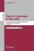 Topics in Cryptology  CT-RSA 2008