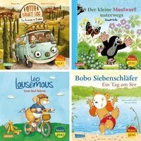 Maxi-Pixi-4er-Set 127: Drau�en unterwegs (4x1 Exemplar) (inbunden)