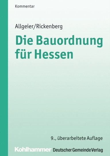 Die Bauordnung für Hessen (e-bok)