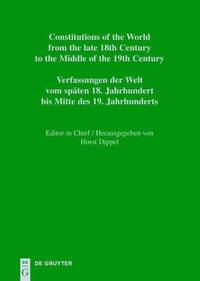 Constitutions of the World from the late 18th Century to the Middle of the 19th Century, Vol. 13, Constitutional Documents of Portugal and Spain 1808-1845 (inbunden)