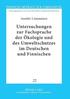 Untersuchungen zur Fachsprache der Oekologie und des Umweltschutzes im Deutschen und Finnischen