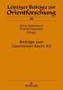 Beitraege Zum Islamischen Recht XII