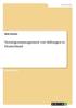 Vermögensmanagement von Stiftungen in Deutschland