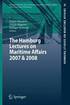 Hamburg Lectures on Maritime Affairs 2007 & 2008
