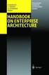 Handbook on Enterprise Architecture