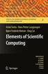 Elements of Scientific Computing