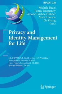 Privacy and Identity Management for Life (e-bok)