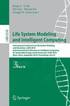 Life System Modeling and Intelligent Computing