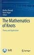 The Mathematics of Knots