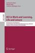 HCI in Work and Learning, Life and Leisure