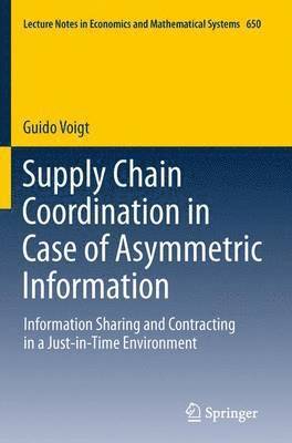 Supply Chain Coordination in Case of Asymmetric Information (hftad)