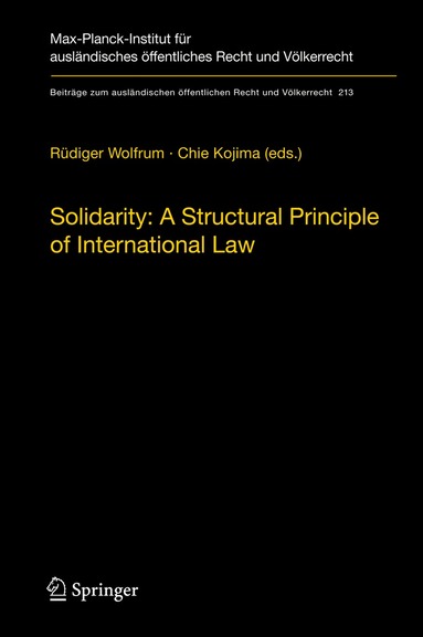 Solidarity: A Structural Principle of International Law (inbunden)