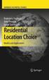 Residential Location Choice