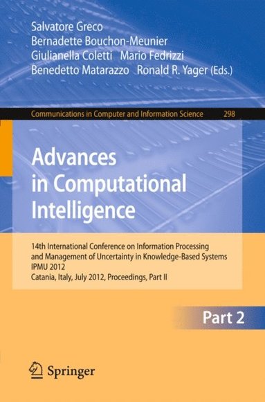 Advances in Computational Intelligence, Part II (e-bok)