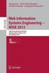 Web Information Systems Engineering -- WISE 2013