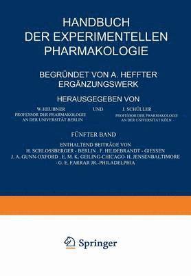 Handbuch der Experimentellen Pharmakologie - Ergnzungswerk (inbunden)