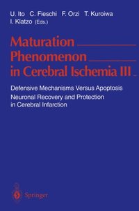 Maturation Phenomenon in Cerebral Ischemia III (e-bok)