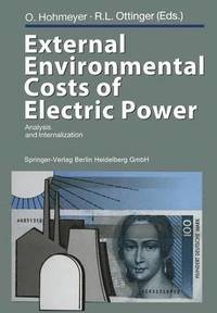 External Environmental Costs of Electric Power (häftad)