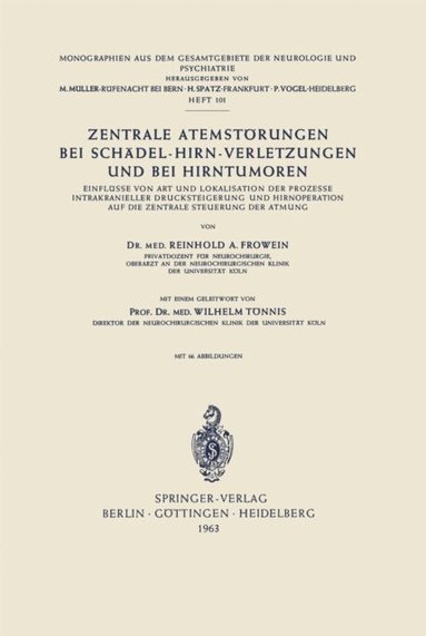 Zentrale Atemstörungen bei Schÿdel-Hirn-Verletzungen und bei Hirntumoren (e-bok)